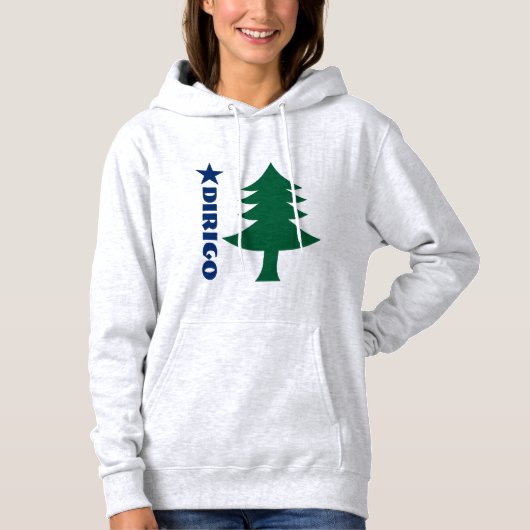 1901 Maine Flag Hoodie - Dirigo Edition (Voorkant)