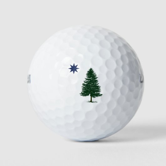 1901 Maine Flag -  stijl Golfballen (Voorkant)