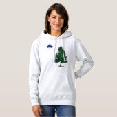 1901 Maine Flag - stijl Hoodie (Voorkant volledig)