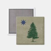 1901 Maine Flag -  stijl Magneet (Voorkant / Achterkant)