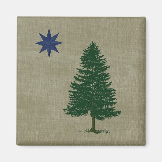 1901 Maine Flag -  stijl Magneet (Voorkant)