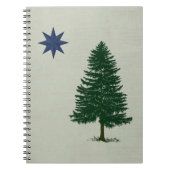 1901 Maine Flag - stijl Notitieboek (Voorkant)