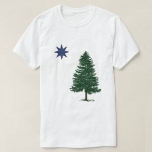 1901 Maine Flag -  stijl T-shirt