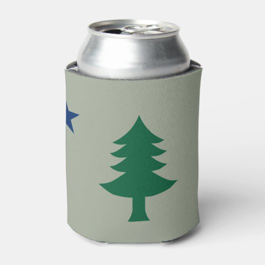 1901 Maine Vlag Koozie (Blikje Voorkant)