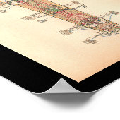 1901 Spinale zenuwen Anatomie Afdrukken Poster (Hoek)