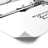 1902  gerecycleerde fietspataderafdrukken poster (Hoek)