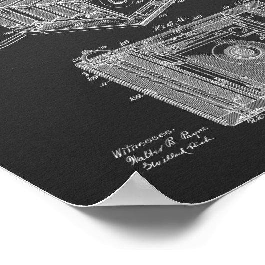 1902 Het vouwen Kunsttekentekening van het Kunstpa Poster (Hoek)