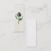  1902 Oude Schotse Thistle Wild Flower Mini Visitekaartje (Voorkant / Achterkant)