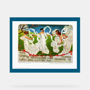 "1902 Torino Kunstshow-advertentie" Acryl Bord