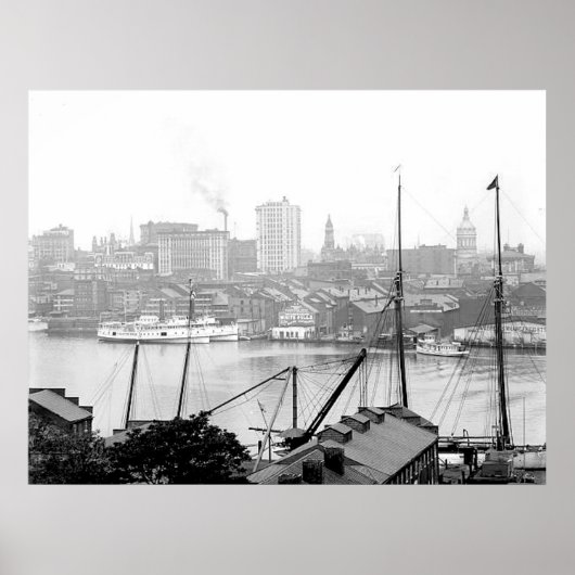 1903 Baltimore Maryland Canvas Print (Voorkant)