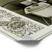  1903 Bath Room Illustration Poster (Hoek)