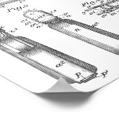 1903 Browning Gun Brevet Art Dessin Impression (Coin)