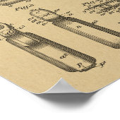 1903 Browning Gun Brevet Art Dessin Impression (Coin)