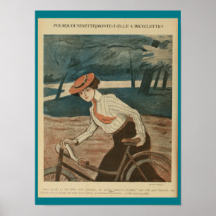 1903  fietsenmagazijn en kunstwerk Poster