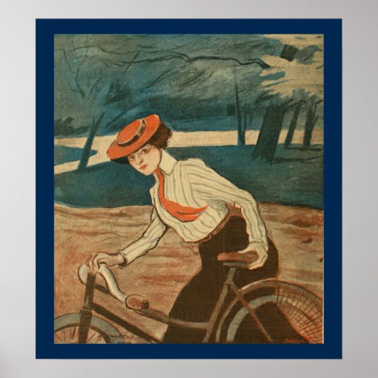 1903 fietsenmagazijn en kunstwerk Poster (Voorkant)