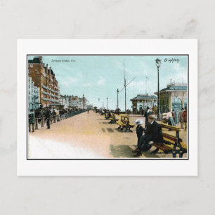 1903 Seaside uitzicht West Pier Brighton England Briefkaart