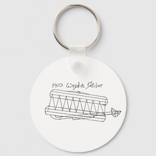 1903 Wright Glider Sleutelhanger (Achterkant)