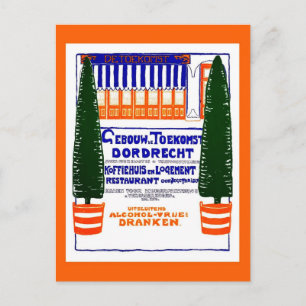  1904 Nederlands koffiehuis Dordrecht en Briefkaart