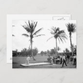 1904 Palm Beach jouants au golf la Floride. Carte (Devant / Derrière)