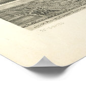 1904 Rutherford, NJ Birds Eye Uitzicht Panoramic M Poster (Hoek)