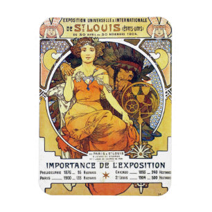 1904 St. Louis Exposition Magnet Magneet