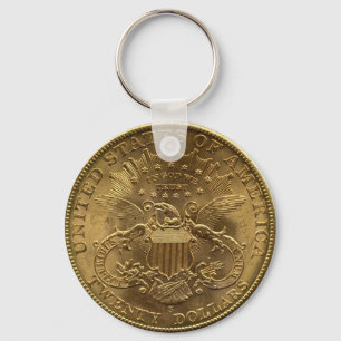 1904 Twintig Dollar Munt, achterkant (muntzijde) o Sleutelhanger