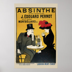 1905 Absinthe Tafel Vintage Alcoholreclame Poster