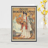 1905 Bonne carte de voeux ménagère (Fleur jaune)