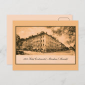 1905 Hotel Continental München Duitsland Briefkaart (Voorkant / Achterkant)