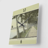 1905 Palm Beach Florida Horloge murale (Angle)