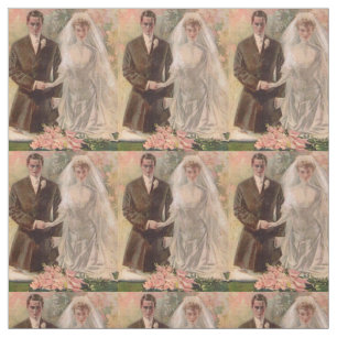 1906 Edwardiaanse bruiloft Stof