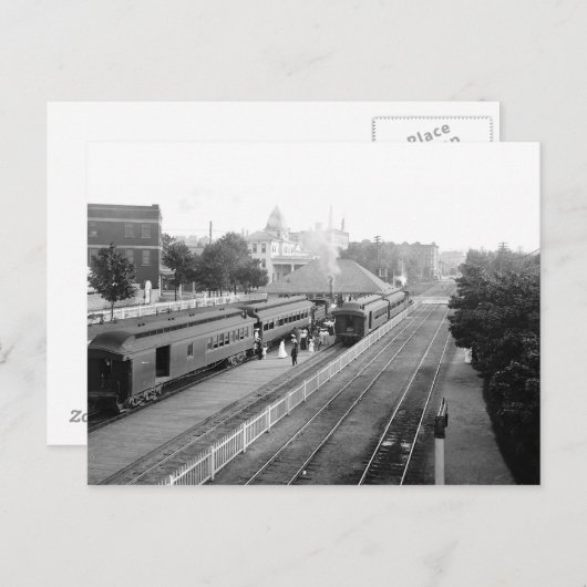 1906 Station Petosky Mass. Briefkaart (Voorkant / Achterkant)