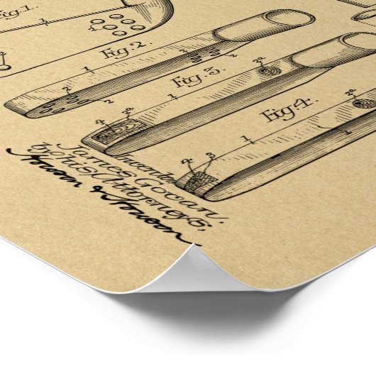 1907 Golf Club Head Patent Art Drawing Print (Hoek)