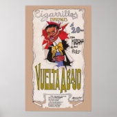 1907  Vuelta Abajo Cigarette Advertisement Poster (Voorkant)