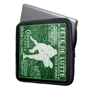 1907 Zwitsers worstelen Laptop Sleeve