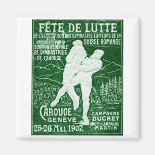 1907 Zwitsers worstelen Magneet