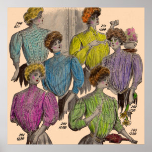 1908 Gimbels dames blouses waïst nr. 2 Poster