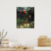 1908 Henri Rousseau Painting Poster (Keuken)