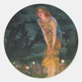 1908, Midzomernacht door Edward Robert Hughes Ronde Sticker (Voorkant)