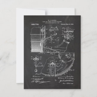 1909 Drum and Musical Apparatus - Patent Drawing Kaart