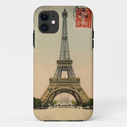 1909  Eiffeltoren Briefkaart Parijs Case-Mate iPhone Case (Achterkant)