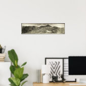 1909 Panoramisch Uitzicht, Jerome, AZ Yard Long Ph Poster (Thuiskantoor)