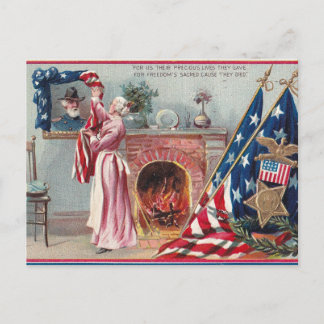 1909 Raphael Tuck Memorial Day-ansichtkaart Briefkaart