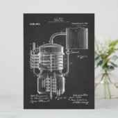 1909 whiskey Still Menu (Staand voorkant)