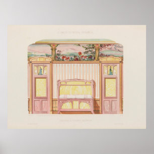 1910 Affiche d'art de la chambre moderne de Desain