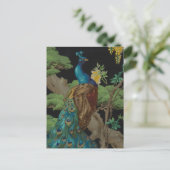 1910  behangsel De cedar-boom Briefkaart (Staand voorkant)