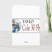 1910 Cole 30 Flyer Feestdagen Kaart (Achterkant)