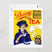 1910 Dainty Tea Briefkaart (Voorkant / Achterkant)
