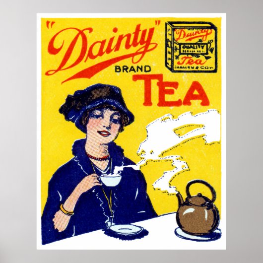 1910 Dainty Tea Poster (Voorkant)