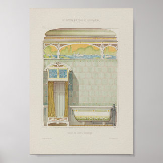 1910 Desaint Moderne Badkamer Kunst Poster